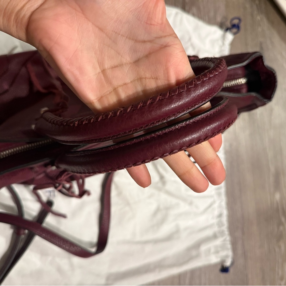 Rebecca Minkoff Burgundy Leather Satchel - Picture 12 of 12